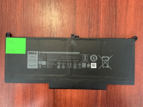 Акумулятор DELL F3YGT (знос 69%) для Latitude 7280/7290/7380/7390/7480/7490, E7280/E7290/E7380/E7480 Original