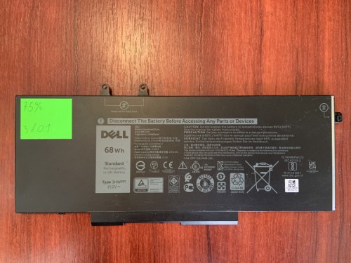 Акумулятор Dell 3HWPP (3801) знос 75% для Latitude 5401/5501/5411/5410/5511/3543 Original