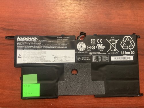 АКБ LENOVO 00HW003/SB10F46441 знос 75% для ThinkPad X1 Carbon G3 (20BS,20BT) 2015 Original