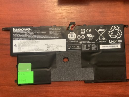 Акумулятор Lenovo 00HW003/SB10F46441 знос 56% для ThinkPad X1 Carbon G3 (20BS/20BT) Original