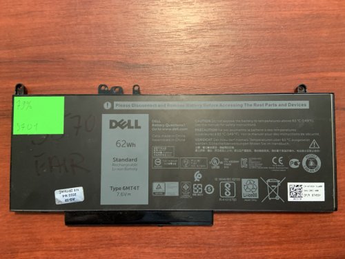 Батарея DELL 6MT4T (знос 79%) для Latitude E5270/E5470/E5570, Precision M3510 Original