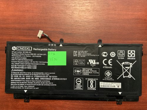 Акумулятор HP CN03XL (знос 21%) для Spectre x360 13-AC, 13-AB, 13-W (SH03XL/HSTNN-LB7L/859026-421/859356-855/TPN-Q178) Original