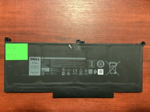 Акумулятор DELL F3YGT (знос 72%) для Latitude 7280/7290/7380/7390/7480/7490, E7280/E7290/E7380/E7480 Original