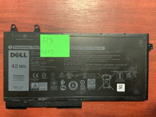 Батарея DELL 1V1XF (знос 72%) для Latitude 5400/5500, Precision 3540, Inspiron 2‑in‑1 7590/7591/7791 Original