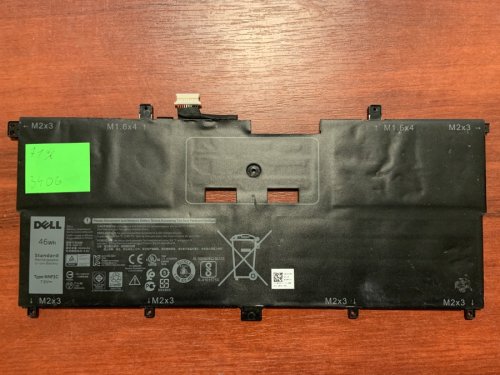 Акумулятор для ноутбука Dell XPS 13 9365 (NNF1C, HMPFH) 7.6V 4000mAh, знос 71%