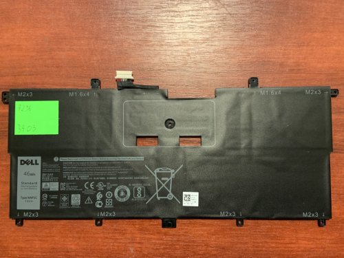 Акумулятор для ноутбука Dell XPS 13 9365 (NNF1C, HMPFH) 7.6V 4000mAh, знос 72%