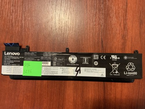 Акумулятор Lenovo 00HW022 (знос 59%) для ThinkPad T460S, T470S; сумісн. 00HW023/00HW046