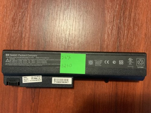 Акумулятор HP HSTNN-DB05 (знос 26%) для 6910p/6510b/6515b/6710b/6710s/6715b/6715s/NC6/NC6200/NC6220/NC6230/NC6300 б/у