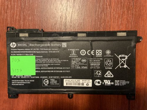 Акумулятор HP BI03XL для Stream 14-AX, 13-U, 14-CB, знос 10%