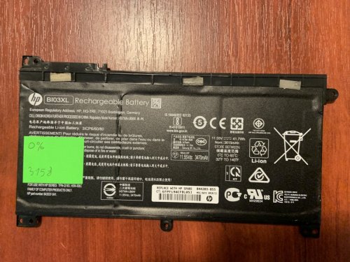 Акумулятор HP BI03XL (знос 0%) для HP Stream 14-AX, 13-U, 14-CB