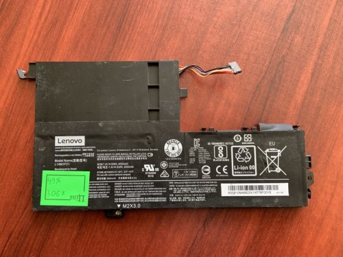 Акумулятор L14M2P21/L14L2P21 для Lenovo Yoga/IdeaPad/Flex (знос 49%): 330S-15ARR, 500-14IBD, 720-15IKB, 500S-14ISK, 500S-15ISK, 510S-14IKB, 510S-15ISK, 310S-14ISK, 310S-14IKB, 300S-14ISK, S41-70, S41-75, S41-35, Yoga 500-14ISK, 500-15IBD, 500-15ISK, Flex