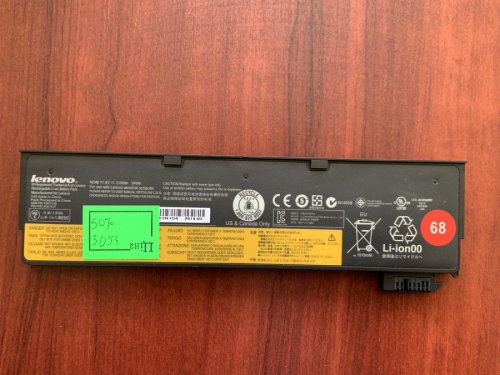Акумулятор Lenovo 45N1126 (знос 50%) для ThinkPad X240/X240S/X250/X250S/X260/X270 T440/T440S/T450/T450S/T460/T460P/T470P T550/T560/W550s P50S L450/L460 K2450/K20-80/K21-80 (45N1124-45N1737)