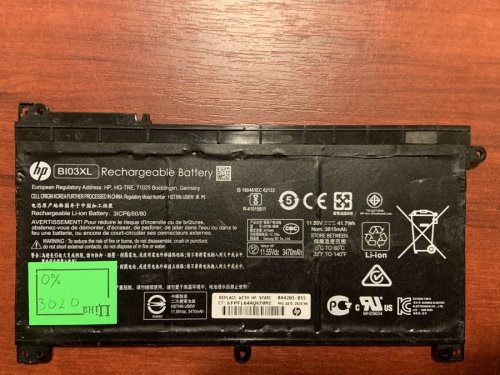 Акумулятор HP BI03XL для Stream 14-AX, 13-U, 14-CB, знос 0% (3020)