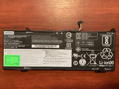 Акумулятор LENOVO L14C4PB0 (знос 34%) для 530s-14IKB/530s-15IKB/Yoga 530-14ARR/530-14IKB/Flex 6-14IKB, 5B10Q16066/5B10Q16067/L17C4PB0/L17M4PB0