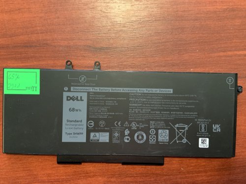 Акумулятор Dell 3HWPP 2978 (знос 65%) для Latitude 5401/5501/5411/5410/5511/3541, Precision 3540/3550, Inspiron 7590/7591/7791 2-in-1, p/n 4GVMP 1V1XF