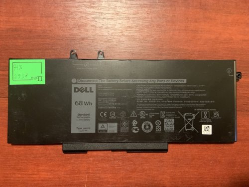 Акумулятор Dell 3HWPP (4GVMP/1V1XF), знос 74%: Latitude 5401/5501/5411/5410/5511/3541, Precision 3540/3550, Inspiron 7590/7591/7791 2-in-1