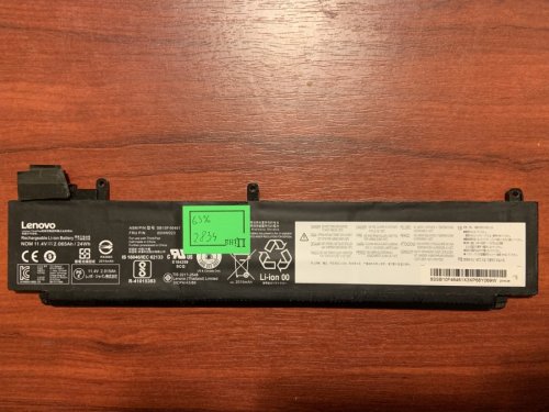 Акумулятор Lenovo 00HW023 (знос 63%) для ThinkPad T460S T470S, сумісний з 00HW022/00HW029