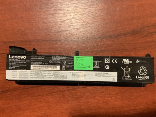 Акумулятор 00HW023 для Lenovo ThinkPad T460S, T470S (сумісний 00HW022/00HW025), знос 20%