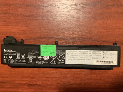 Акумулятор 00HW023 для Lenovo ThinkPad T460S/T470S, сумісний 00HW022/00HW027, знос 49%