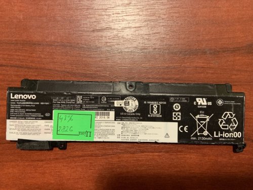 Кабель акумулятора Lenovo SB10J79002 для ThinkPad T460S, T470S (сумісн. 00HW022, 00HW023), знос 47%