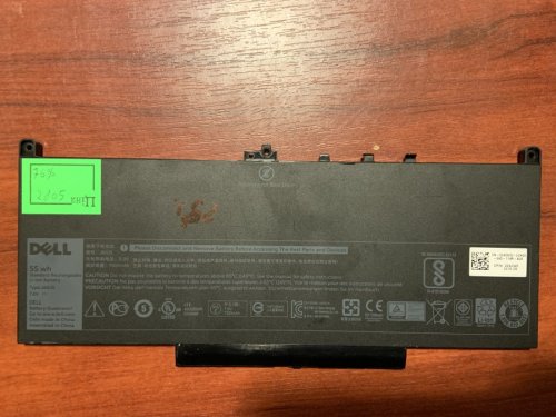 Акумулятор DELL J60J5 (знос 76%) для Latitude E7260/E7270/E7470/E7485, коди R1V85 MC34Y 242WD 0MC34Y GG4FM R97YT IW2Y2 Original