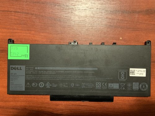 Акумулятор DELL J60J5 (знос 70%) для Latitude E7260/E7270/E7470/E7482, R1V85 MC34Y 242WD GG4FM R97YT IW2Y2 Original