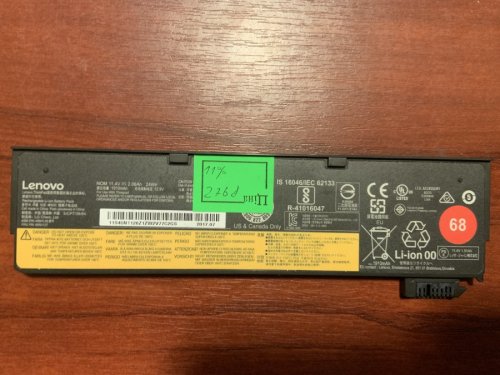 Акумулятор Lenovo 45N1126 (знос 11%) для ThinkPad X240/X240S/X250/X260/X270/T440S/T450/T460P/T550/T560/W550