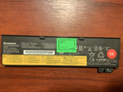 АкумуляторLENOVO 45N1126, знос 17% — для ThinkPad X240/X240S/X250/X260/X270/T440S/T450/T460P/T550/T560/W550