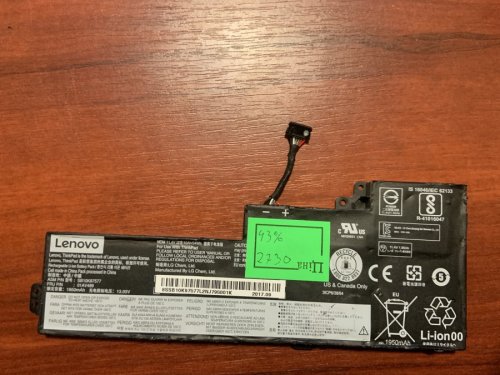 Акумулятор Lenovo SB10K97577 (знос 43%) для ThinkPad T470/T480/A475/A485/A285 Original