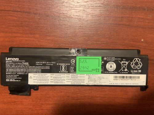 Кабель/шлейф акумулятора Lenovo SB10J79003 для ThinkPad T460S, T470S (00HW022/00HW023/00HW024)