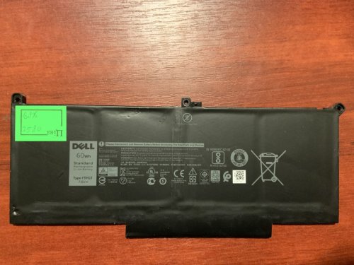 Акумулятор DELL F3YGT (знос 68%) для Latitude 7280/7290/7380/7390/7480/7490, E7280/E7290/E7380/E7480