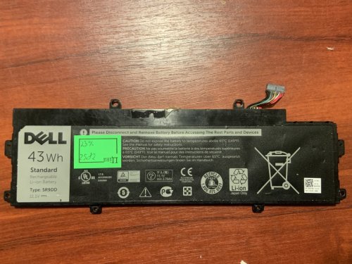 Акумулятор Dell 5R9DD (знос 23%) для Chromebook 11 3120/3120 Series/11 (3120)/11 P22T/11 Series/11 (3120) P22T; альт: KTCCN 0KTCCN XKPD0 05R9DD E225846 P22T XKPD0
