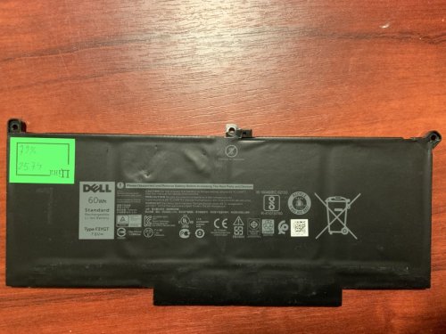 Акумулятор DELL F3YGT (знос 79%) для Latitude 7280/7290/7380/7390/7480/7490, E7280/E7290/E7380/E7480