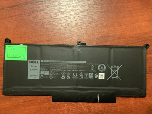 Батарея DELL F3YGT (знос 79%) для Latitude 7280/7290/7380/7390/7480/7490, E7280/E7290/E7380/E7480/E7504