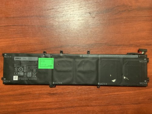 Акумулятор DELL 4GVGH для XPS 15 9550/9560/9570, Precision M5510/M5520/M5530 (RRCGW/M7R96/62MJV/1P6KD) Знос 13%
