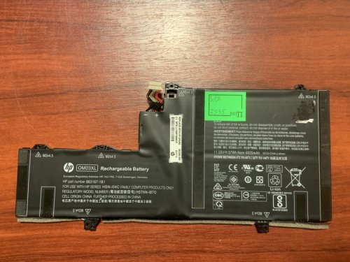 Акумулятор OM03XL для HP EliteBook x360 1030 G2, знос 38%, сумісн. 863167-1B1/863176-171/863280-855/HSTNN-I04C/HSTNN-IB70/HSTNN-IB7O/OM03XL