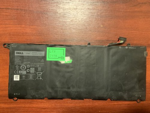 Акумулятор 90V7W (JD25G/DIN02/P54G) для Dell XPS 13 9343, 9350, знос 65%