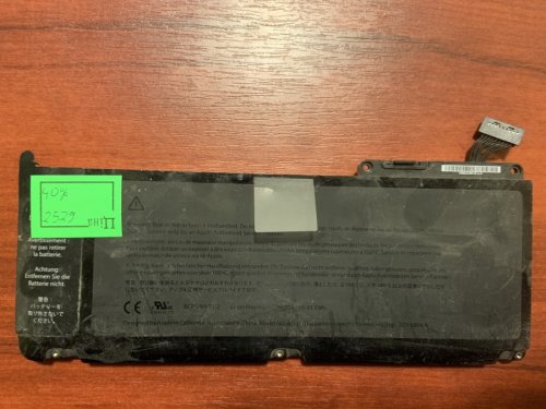 АКБ Apple A1331/A1342 (2009–2010) 2529 mAh, знос 40%: MacBook/MacBook Pro/Air MC233 MC234