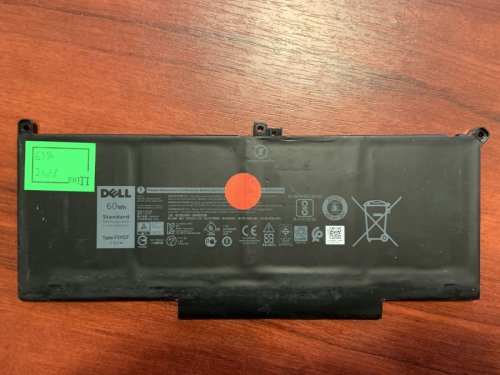 Акумулятор DELL F3YGT (знос 63%) для Latitude 7280/7290/7380/7390/7480/7490/E7280/E7290/E7380/E7480