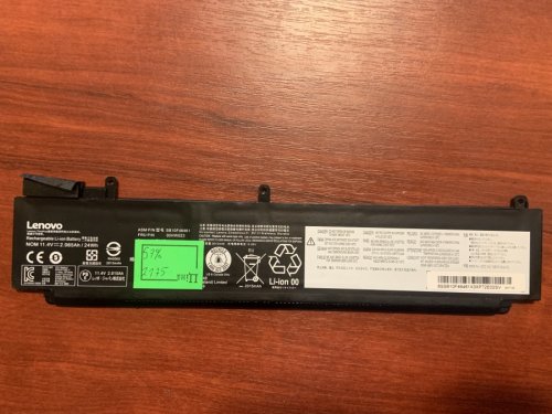 Акумулятор 00HW023 (знос 57%) для Lenovo ThinkPad T460S, T470S; сумісний з 00HW022/00HW023/00HW024