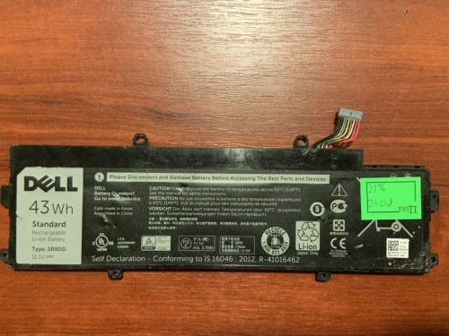 Акумулятор DELL 5R9DD (знос 21%) для Dell Chromebook 11 3120/3120 Series/11(3120)/P22T Series/11 Series/11(3120) P22T Series