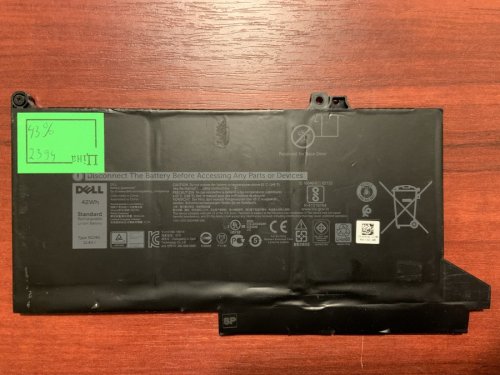 Акумулятор DELL OG74G (знос 43%), б/в, для Latitude 7280/7290/7380/7390/7480/7490/12-7000/13-7000/14-7000 Original