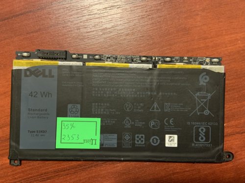 Акумулятор Dell 51KD7 (знос 35%) для Chromebook 3180/3189/11 3180/11 3189/5190 P28T001/11 3181 2-in-1