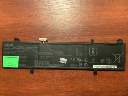 Акумулятор ASUS B31N1707 11.52V 3650mAh 42Wh Black для VivoBook S14 S410UA/S410UN/S410UF/S410UQ та X411UA X411UA-1A X411UA-1B X411UA-3B X411UA-3C X411UA-3F X411UA-BV221T X411UA-GA070 X411UF X411UF-1A X411UF-1B X411UF-3B X411UF-3C X411UF-BV070T X411UN X411