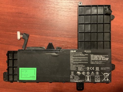 Акумулятор для ноутбука ASUS B21N1506 (сумісний B31N1427), знос 22%, 3400mAh, для EeeBook E502MA/E502M/E502SA