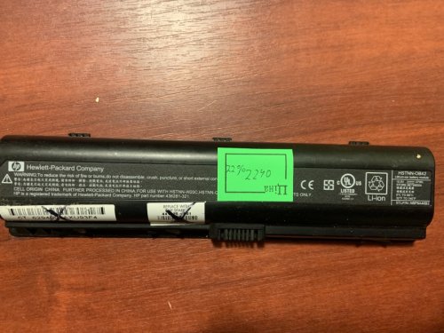 Акумулятор для ноутбуків HP/Compaq 2240 HSTNN-OB42, знос 22%: G6000, G7000, Presario V3000–V6900, A900–A970, C700–C790, F500–F780, Pavilion DV6190