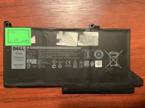Акумулятор DELL DJ1J0 (знос 49%) для Latitude 12 7000/7280/7290/13 7000/7380/7390/14 7000/7480/7490 б/у