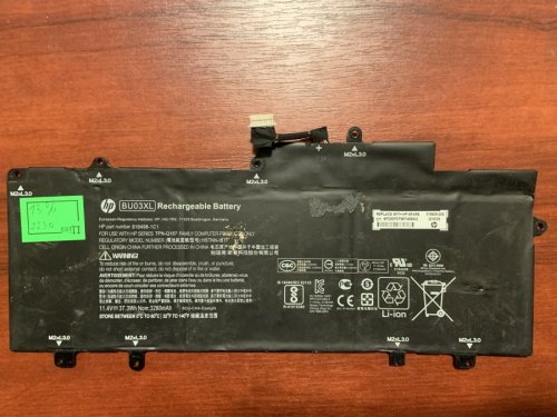 Акумулятор BU03XL для HP Chromebook 14-AK (TPN-Q167/HSTNN-IB7F, 816498) 2230mAh/13%