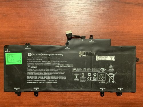 Акумулятор HP BU03XL (816498, HSTNN-IB7F, TPN-Q167) для Chromebook 14-AK/14 G4, 2231mAh, +13%