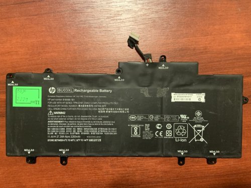 Акумулятор BU03XL для HP Chromebook 14-AK (TPN-Q167, HSTNN-IB7F, 816498) 10% 2221HP